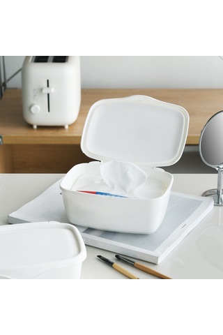 Geeroyoo Japon Tarzı Kapaklı Beyaz Makyaj Ve Kozmetik Saklama Kutusu, Her Yerde Kullanım İçin İdeal Organizasyon Çözümü. Diğer