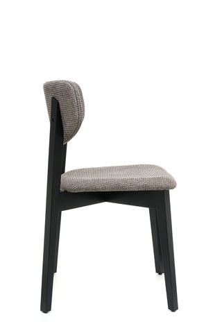 Leto Siyah Ahşap 6'lı Mutfak Salon Yemek Odası Sandalyesi