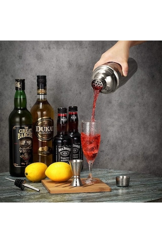 Perlotus 550 Cc Çelik Kokteyl Shaker Karıştırıcı Profesyonel Kalite Diğer