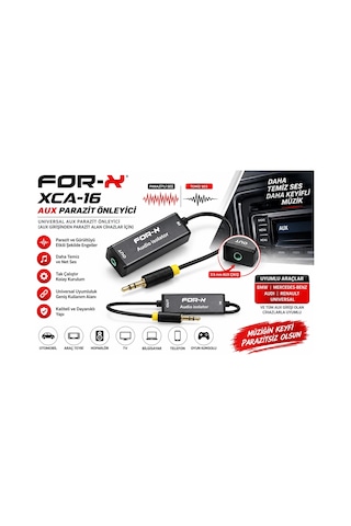 For-x Aux Parazit Kesici - For-x Xca-16 Universal Aux Ses Parazit Önleyici - 1 Adet