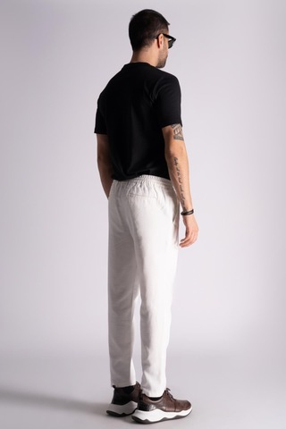 Slim Fit Jogger Bel Pantolon Ekru Ekru