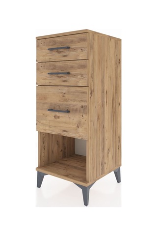Hyperion Komodin 3 Çekmeceli 44x44x106 Çam-çam Çam