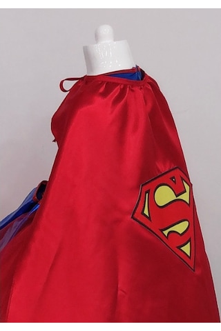 Supergirl Kız Çocuk Doğumgünü Elbisesi & Parti Kostümü