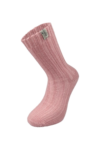 Kadın Alpaka Yün Çorap 3 Lü Paket Pembe