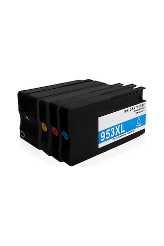 Hp Officejet Pro 7720 İçin Uyumlu Kartuş Seti 4 Renk Hp 953 Xl