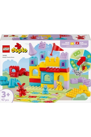 LEGO® DUPLO® Hopsy’nin Kale Oyunu 10450 - 3 Yaş ve Üzeri Çocuklar için 3 Hayvan Figürü İçeren Eğitici Oyuncak Yapım Seti (47 Parça)