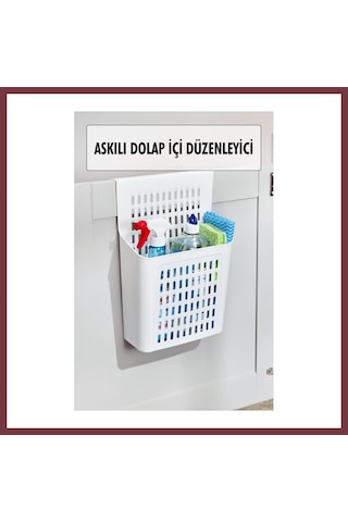 Storeşahin Askılı Dolap Içi Düzenleyici & Sepet Raf Organizeri & Çok Amaçlı Düzenleyici & Deterjanlık Şampuanlık Shn0720 Çok Renkli