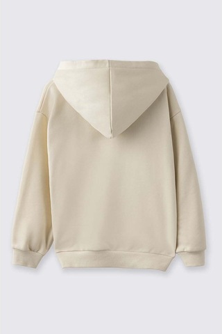 Panço Fermuarlı Bej Kız Çocuk Sweatshirt 2521gk08018 Bej