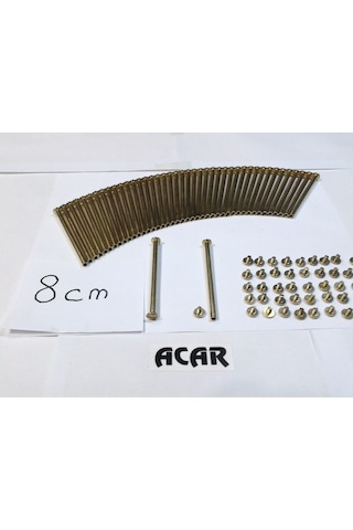 8 CM Dosya Klasör Menü Kartela Vidası Sarı Renk Paket Içeriği 100