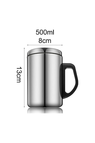 500 Ml Paslanmaz Çelik Seyahat Yalıtımlı Kupa Kahve/su/çay Bardağı 350 Ml Hediye Yeni 500 Ml