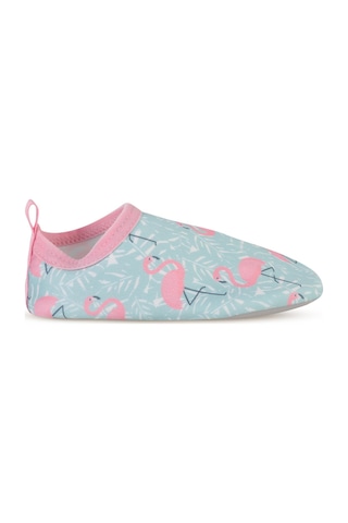 Civil Girls Flamingo Baskılı Tabansız 21-25 Numara Deniz Ayakkabısı - Yeşil Mint