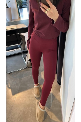 Trendall Oysho Belize Kumaş Bordo Tayt