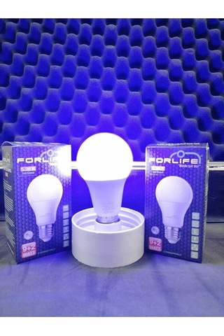 9W+2W E27 Mavi 6500K 3 Kademeli Renkli Led Ampul