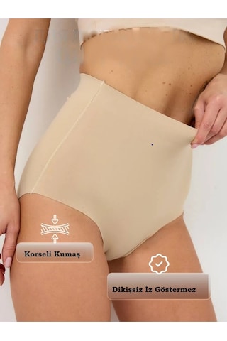 Mistirik Private Model Lazer Kesim Toparlayıcı Ve Sıkılaştırıcı Iz Yapmaz Korse Ten Renk Ten