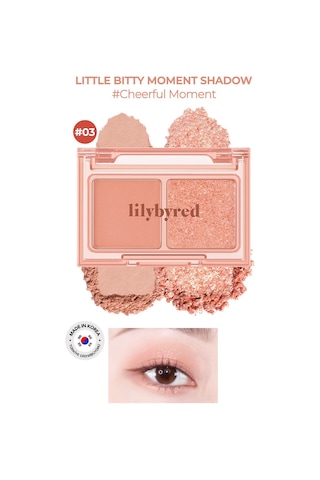 Lilybyred 2’Li Mat / Parlak Far Paleti Little Bitty Moment Shadow 03 Cheerful Moment Mat / Parlak