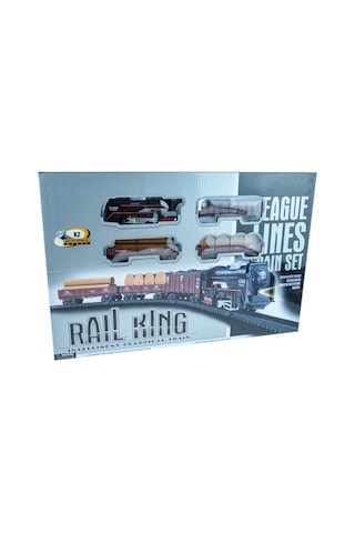 Tren Seti Oyuncak Rail King Klasik Tren 122 Cm 36 Parça Işıklı