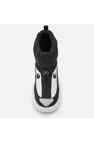 Na02 Black White Bot Kız Çocuk 80d3440100 Moon Boot Jr Park Tube Mid Animal Wp Panda Çok Renkli
