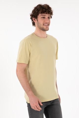 U.S. Polo Assn. Erkek Regular Fit Bisiklet Yaka Açık Haki Basic Tişört 50305985-VR183