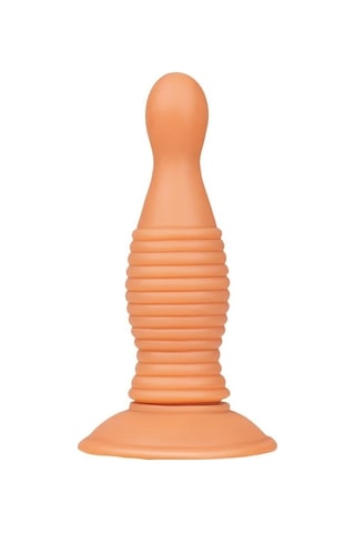 Erofoni Yeni Nesil 14 CM Boğumlu Süper Realistik Vantuzlu Anal   Tıkaç Plug
