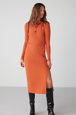 Ethıquet Eva Slim Fit Kiremit Rengi Alt-üst Takım