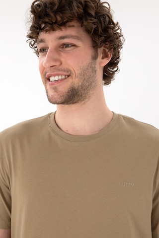 U.S. Polo Assn. Erkek Regular Fit Bisiklet Yaka Haki Basic Tişört 50305928-VR027