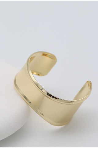 Kadın 14k Kaplama Gold Çelik Kelepçe Bileklik Çok Renkli