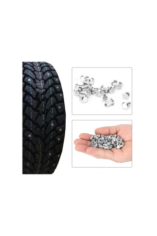 Lemestar Motosiklet, Atv/utv Ve Off-road Araçları İçin Tungsten Çelik Kaymazsız Tırnak Çivileri 8mm 10mm - 100 Adet, Yüksek Dayanıklılık Ve Kaymazsız Performans