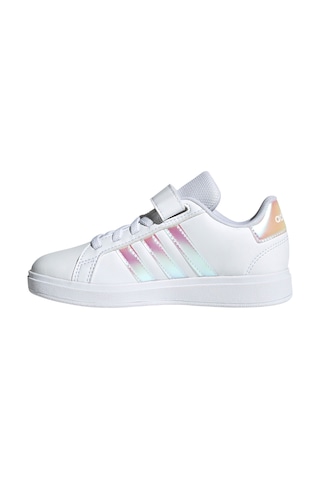 Adidas Grand Court 2.0 El C Beyaz Kız Çocuk Sneaker Beyaz-metalık Pembe Beyaz - Pembe