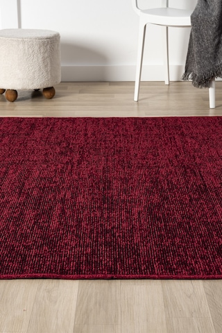 Antik Bordo Halı Yıkanabilir Kaymaz Taban Şönil Kilim Dokuma Pamuk Taban Kilim 10115a Bordo