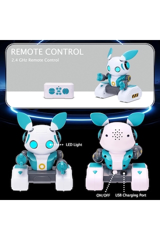 Çocuklar Rc Wall-e Akıllı Robot Tavşan Hareket Algılama