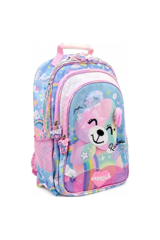 Chımola Cute Bear Sırt Çantası 16" Çok Renkli