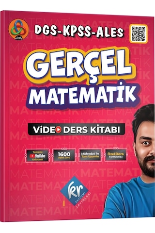 Gerçel Matematik Dgs Kpss Ales Video Ders Ve Soru Kitabı Kr Akademi Yayınları