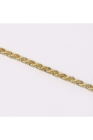 Halat Bileklik N11.13558 Sarı Altın