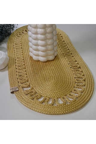 Zengin Design Home 10 Oval Runner Sarı
