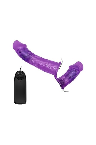 Odins Shop Belden Bağlamalı Çift Taraflı Titreşimli Strapon Dildo