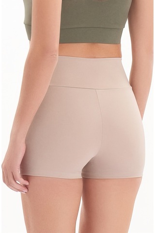 Josejuan Kadın Mini Spor Şort Tayt Yüksek Bel Sıkılaştırıcı 7400-taş Taş