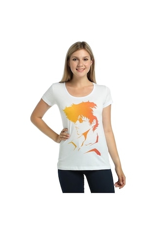 Bant Giyim - Cowboy Bebop Beyaz Kadın T-Shirt Tişört