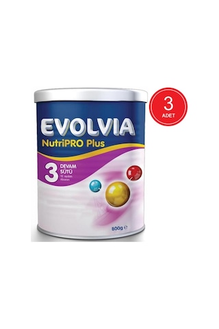 Evolvia Nutripro Plus 3 Devam Sütü 12+ Ay 3 X 800 G