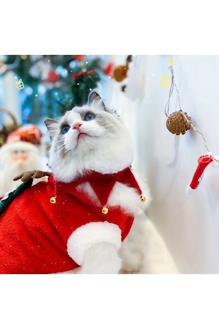 Elmpaly Koyu Yeşil S Küçük Ve Büyük Köpek Ve Kedi İçin El Yapımı Polar Kaplama Yün Atkı