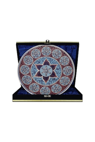 E38 El İşçiliği Çini Tabak 25 Cm - 6677