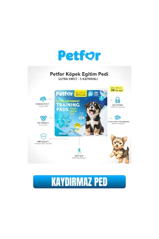 Köpek Eğitim Pedi 60x90 Kaydırmaz Bantlı 180 Adet