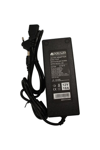 12 Volt 10 Amper Plastik Adaptör Laptop Tipi Adaptör Ip20 İç Mekan