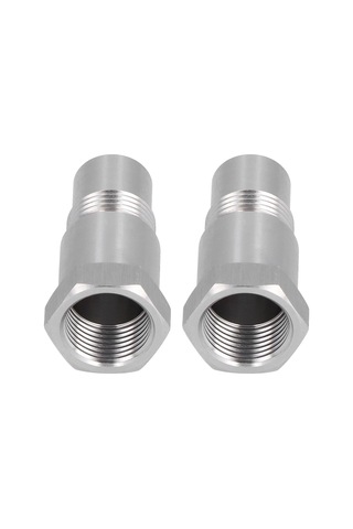 Moveevo M18x1.5 304 Paslanmaz Çelik Oksijen Sensörü Adaptörü, Filtreli Motor Atık Gaz Kontrolü, Hızlı Kurulum, 2 Adet Paket