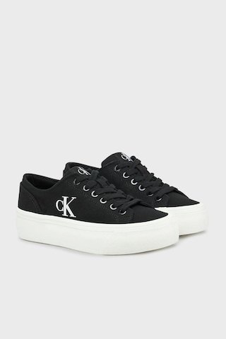 Calvin Klein Bayan Ayakkabı Yw0yw01763 0gm Siyah-beyaz Siyah-beyaz Siyah - Beyaz