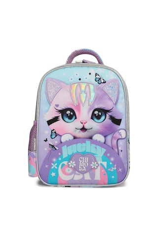 Chımola Cute Cat Sırt Çantası 12" Çok Renkli