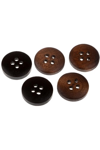 Homyl 50 Parça Vintage 4 Delik Ahşap Düğmeler Dikiş Giyim