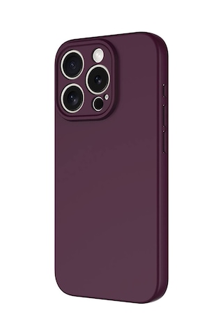 Apple Uyumlu iPhone 15 Pro Max Kılıf Zore Mara Lansman Kapak-koyu Mor Koyu Mor Koyu Mor