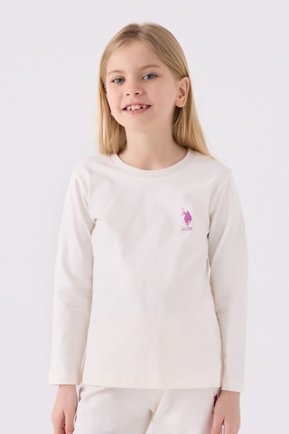 U.s. Polo Assn Kız Çocuk Beyaz Pijama Takımı Us1668-c-v17 Beyaz