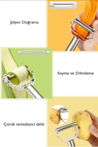 Paslanmaz Metal Sebze Ve Meyve Soyacağı - Jülyen Doğrama Soyacağı Soyacak