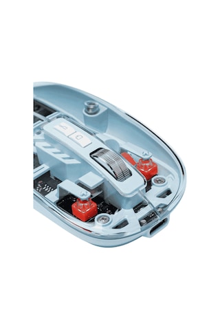 Mavi Kablosuz Mouse Bluetooth Usb Çift Mod Bağlantılı Diğer